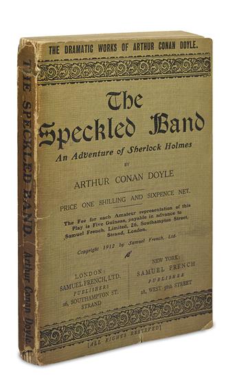 DOYLE, ARTHUR CONAN. The Speckled Band. An Adventure of Sherlock Holmes.